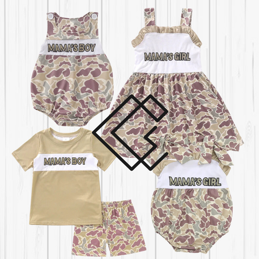 Camo Mama's Girl & Mama's Boy Matching Sets