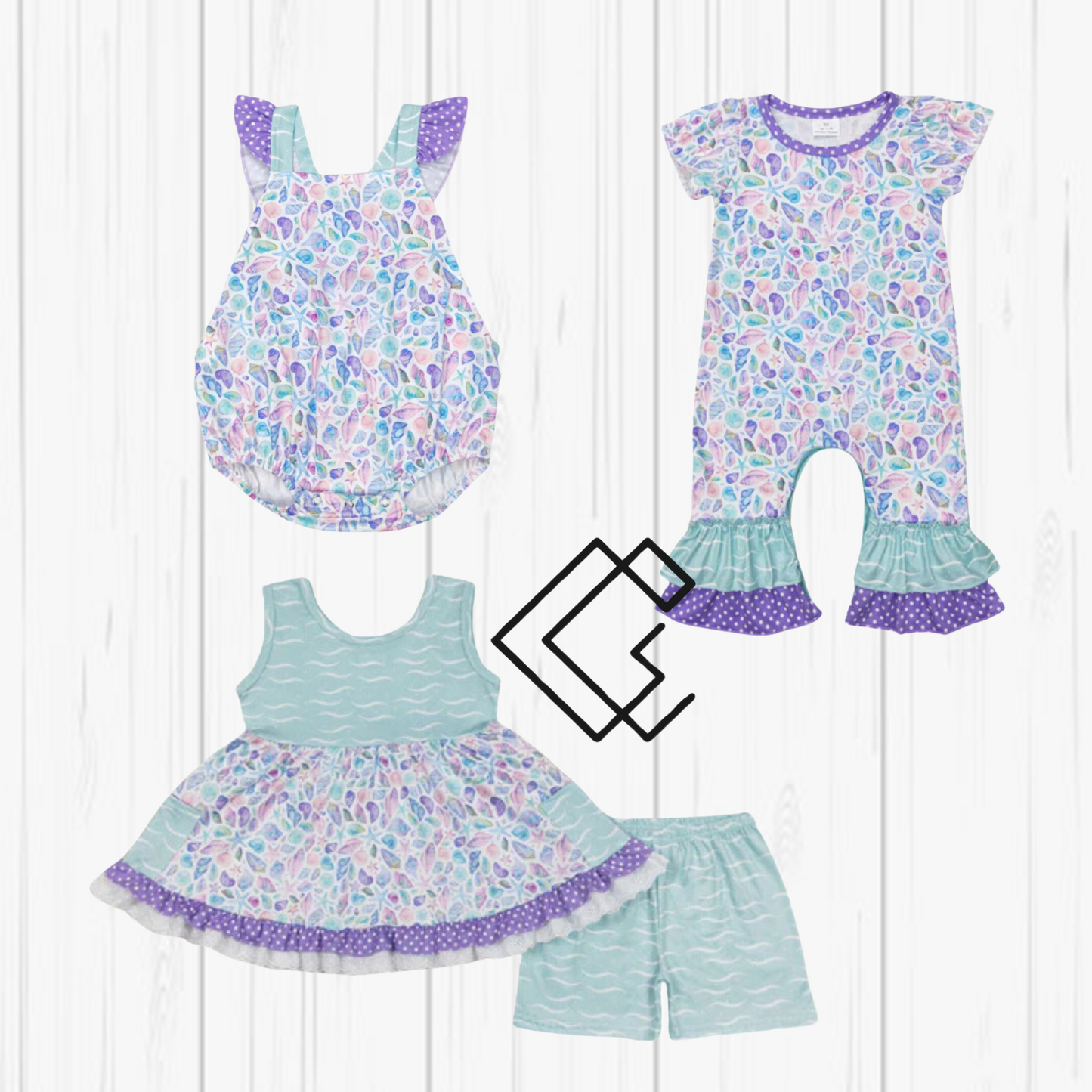 Purple Seashell Sets