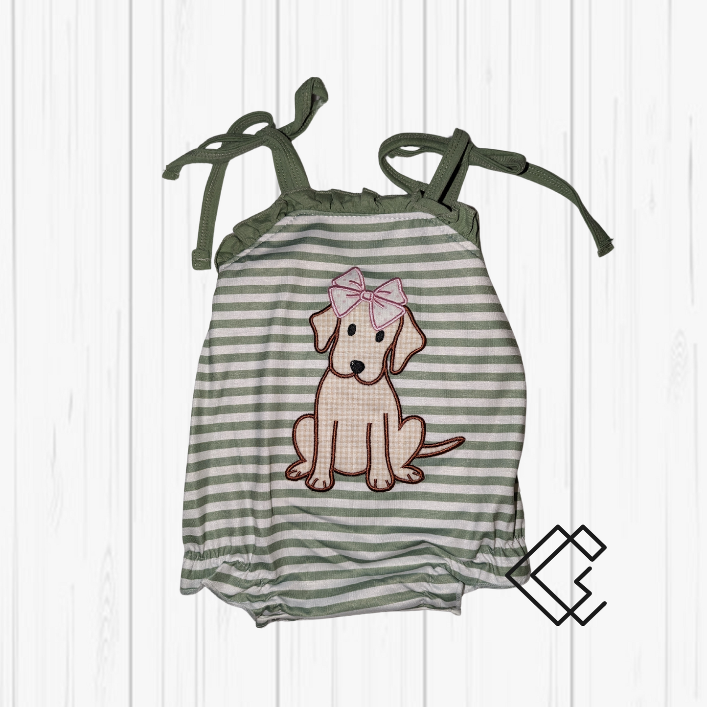 RTS Green Stripe Dog Matching Sets