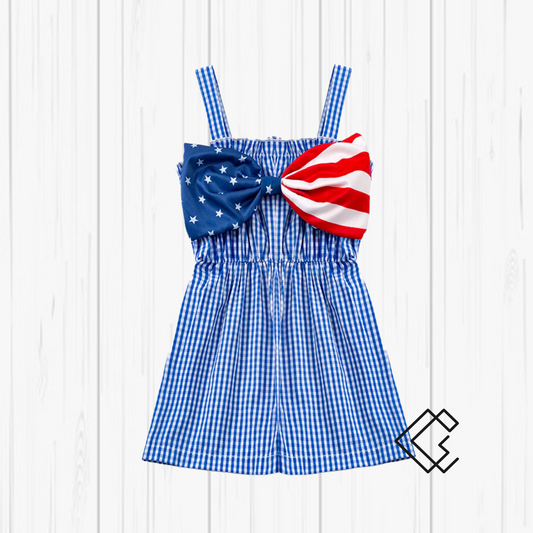 RTS Patriotic Bow Jumpsuit