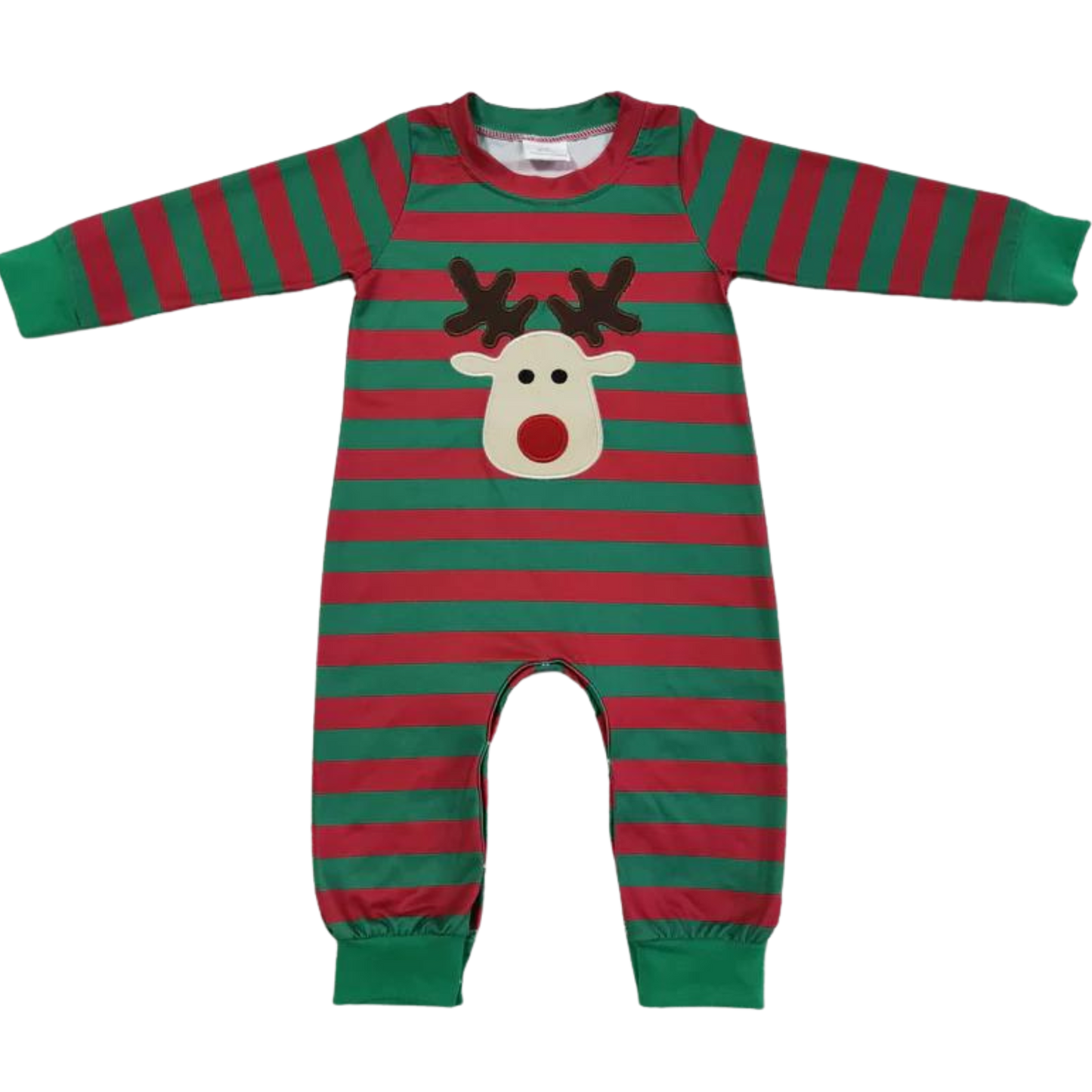 Green Stripe Reindeer Matching Sets