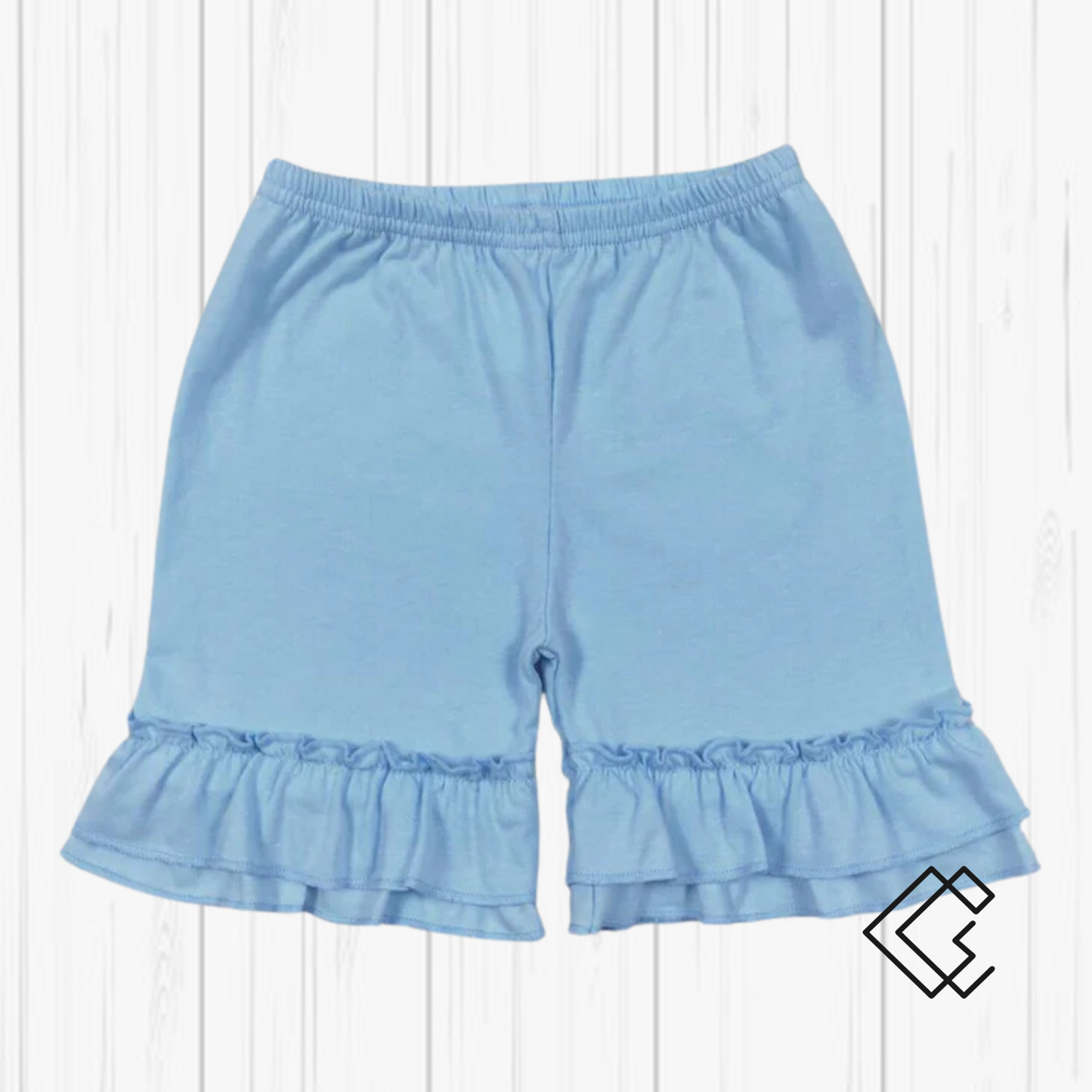 RTS Girls Double Ruffle Shorts