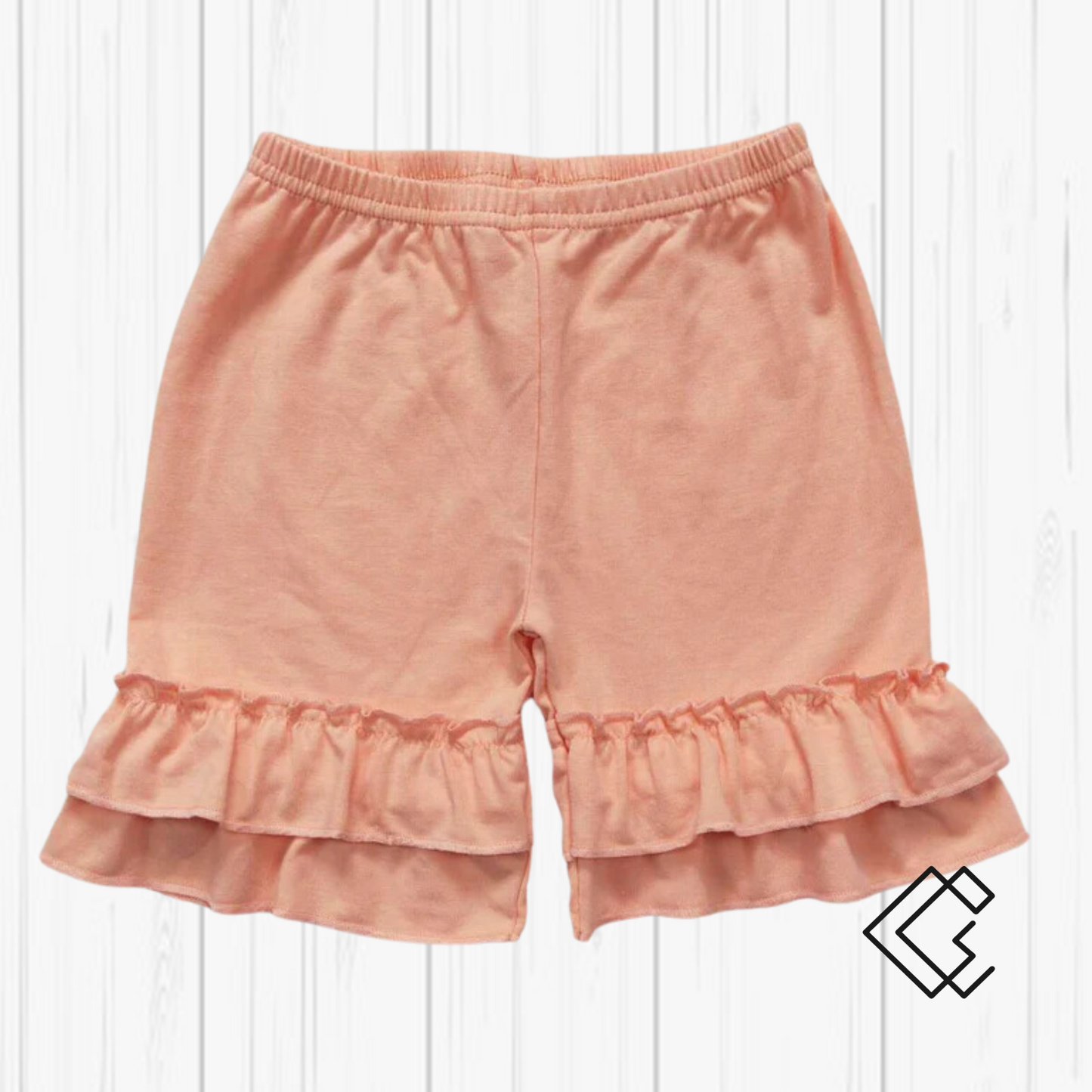 RTS Girls Double Ruffle Shorts