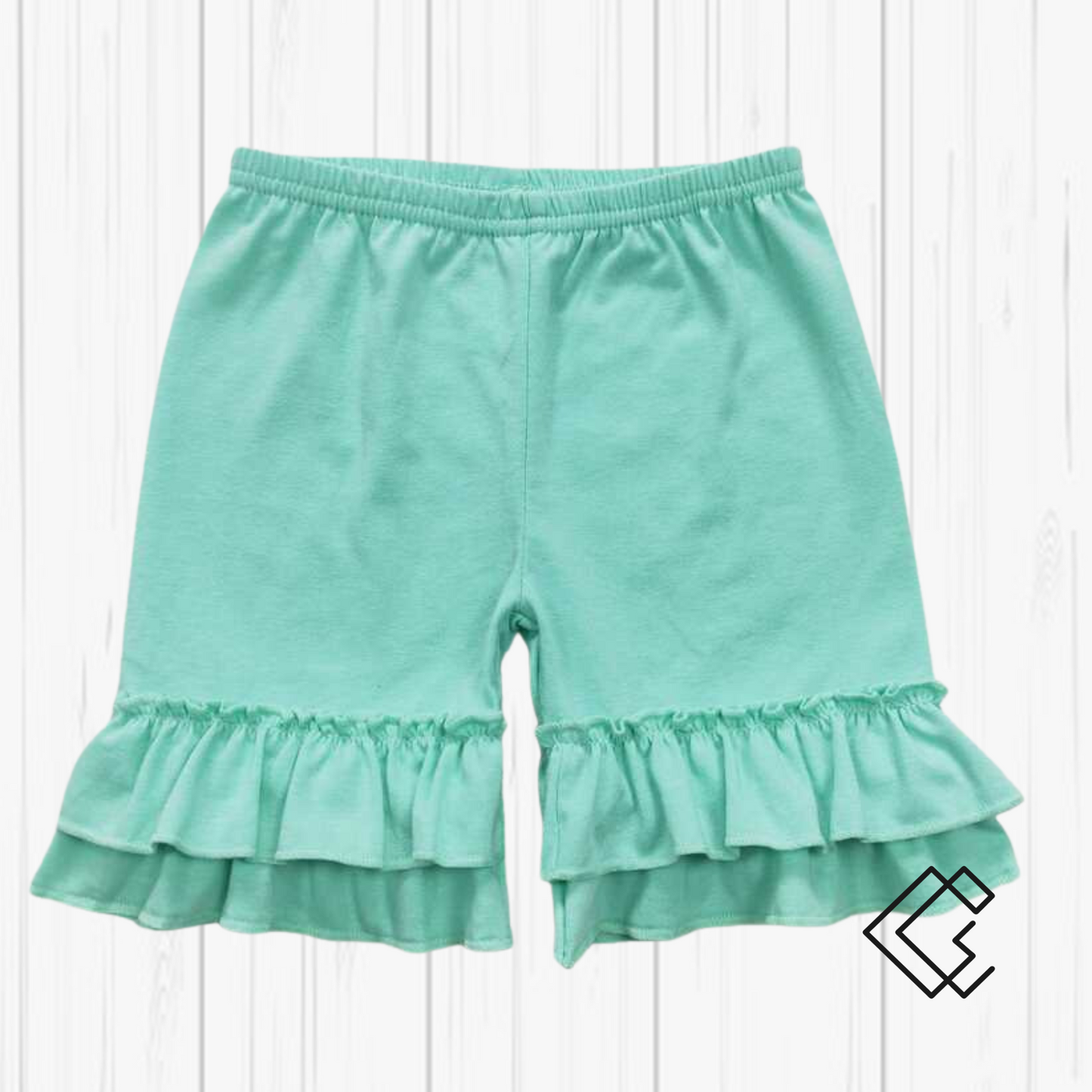 RTS Girls Double Ruffle Shorts