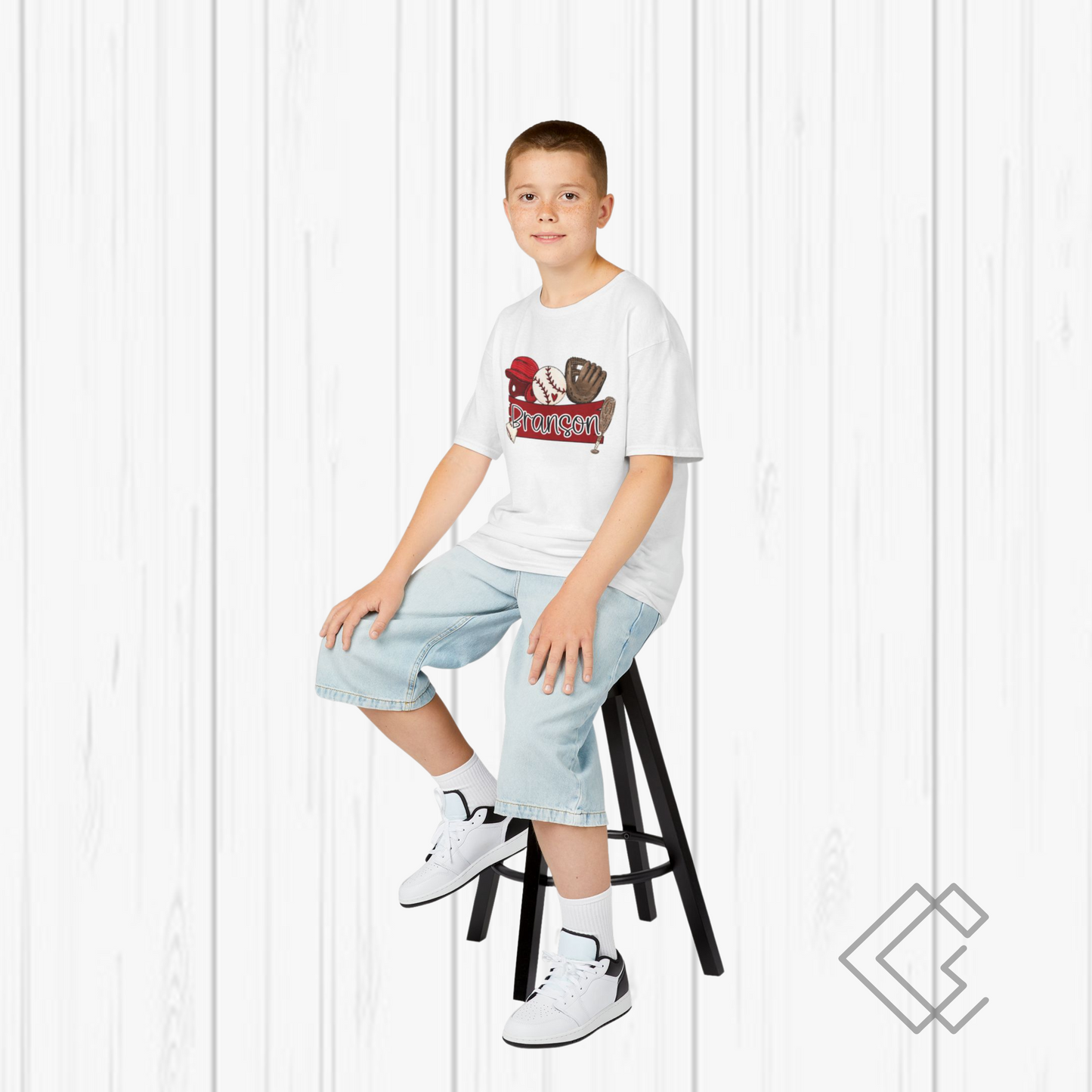 Personalized Kids Baseball Tee - Fun Baseball Shirt for Young Athletes, Perfect for Birthdays, Team Events, Everyday Wear