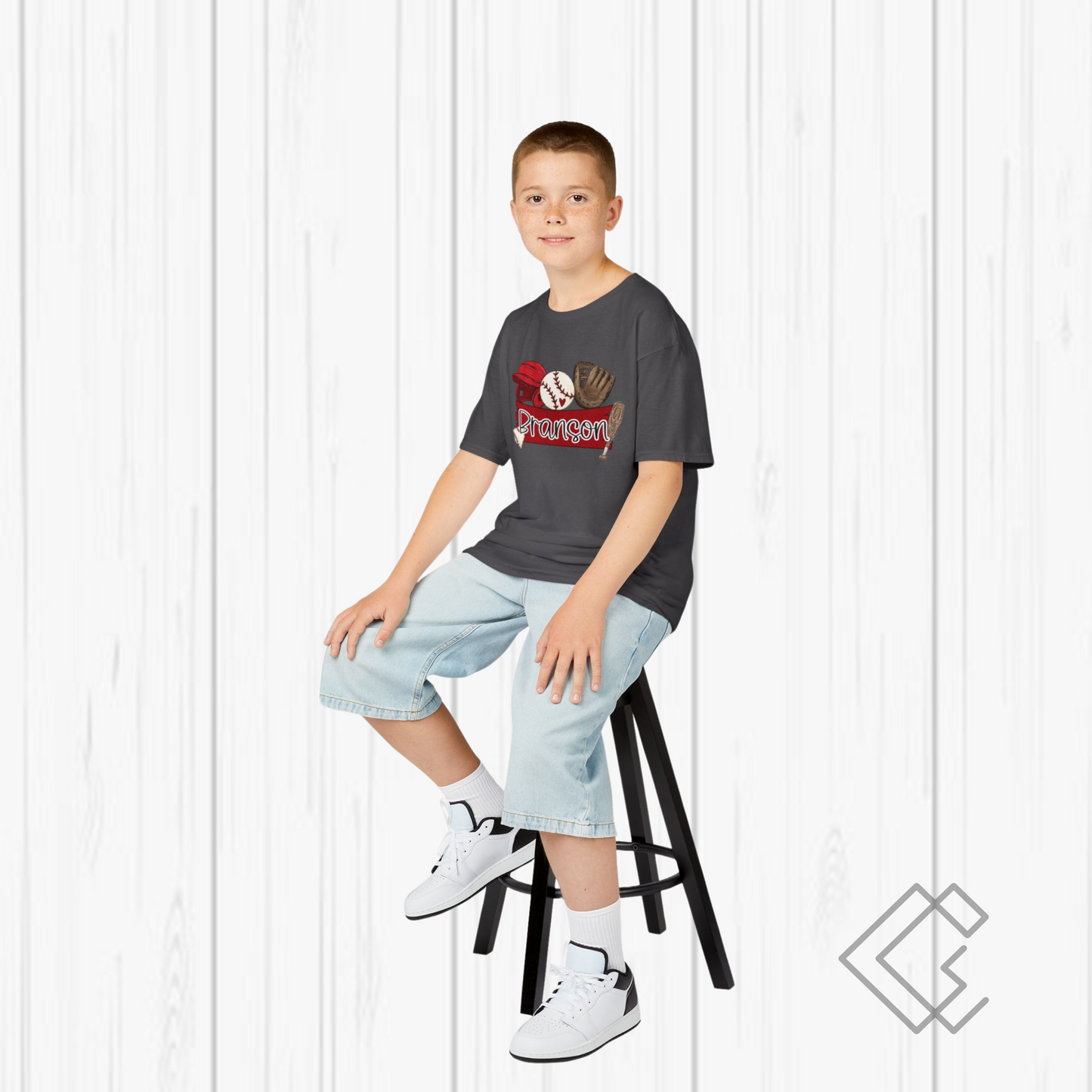 Personalized Kids Baseball Tee - Fun Baseball Shirt for Young Athletes, Perfect for Birthdays, Team Events, Everyday Wear