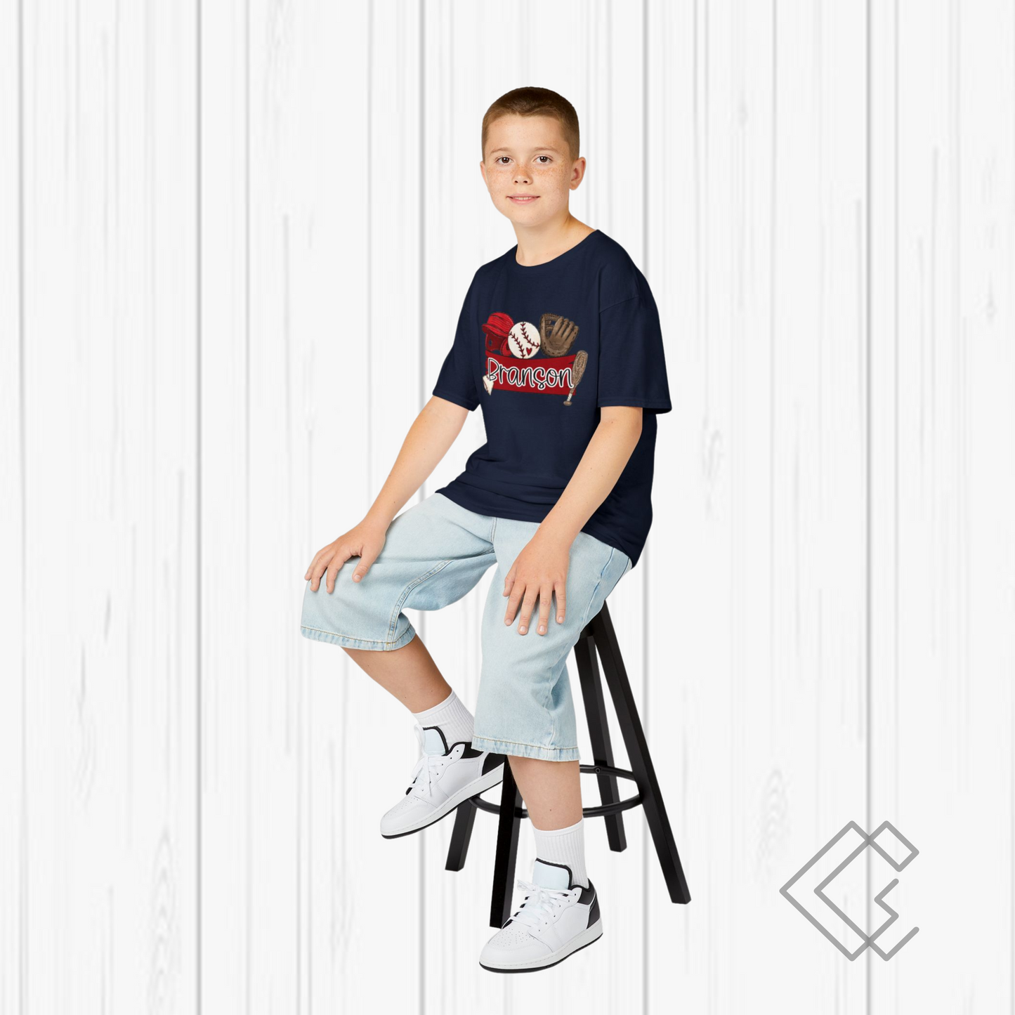 Personalized Kids Baseball Tee - Fun Baseball Shirt for Young Athletes, Perfect for Birthdays, Team Events, Everyday Wear