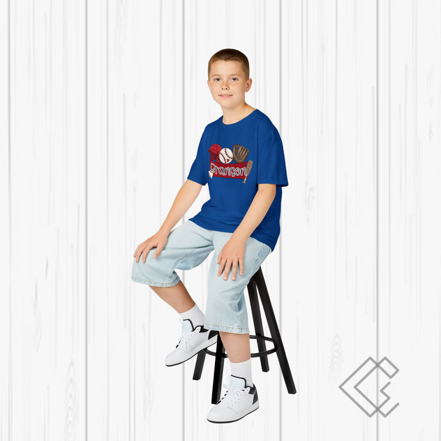 Personalized Kids Baseball Tee - Fun Baseball Shirt for Young Athletes, Perfect for Birthdays, Team Events, Everyday Wear