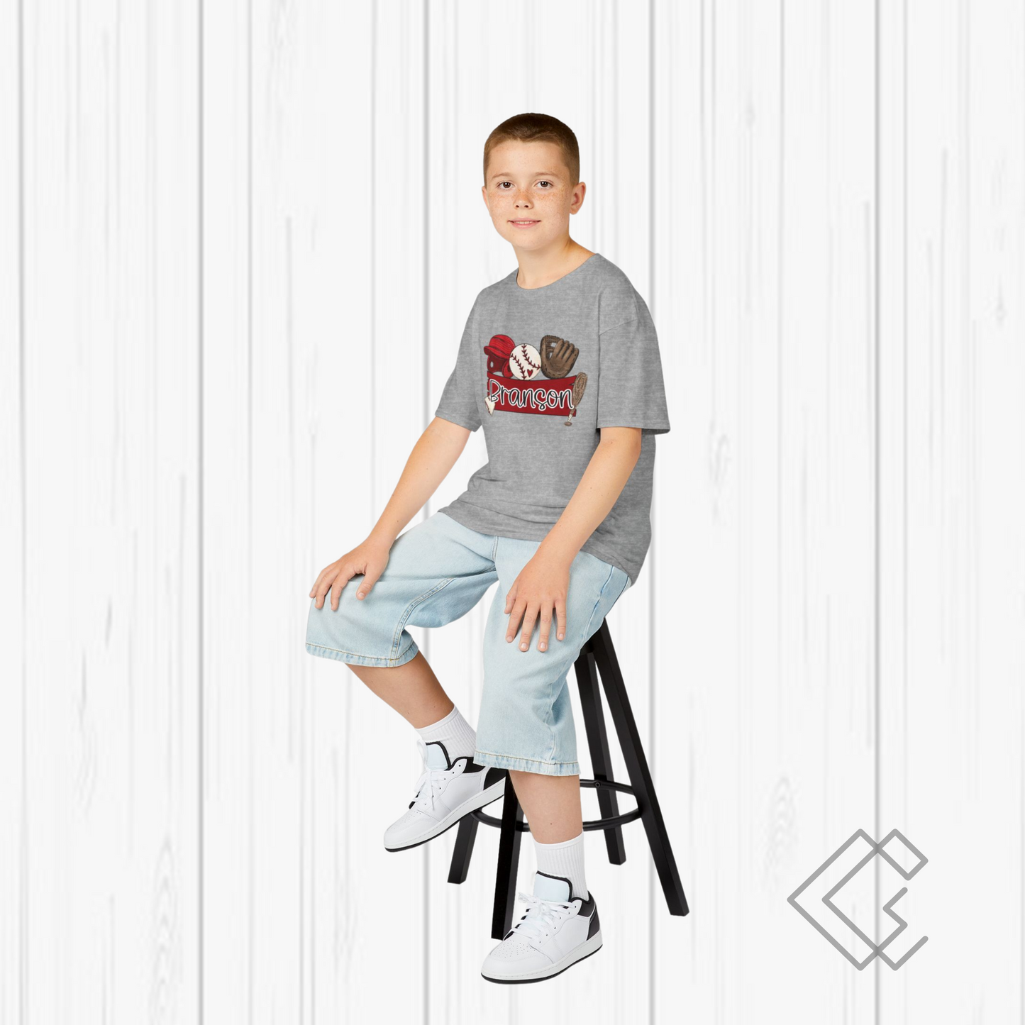 Personalized Kids Baseball Tee - Fun Baseball Shirt for Young Athletes, Perfect for Birthdays, Team Events, Everyday Wear