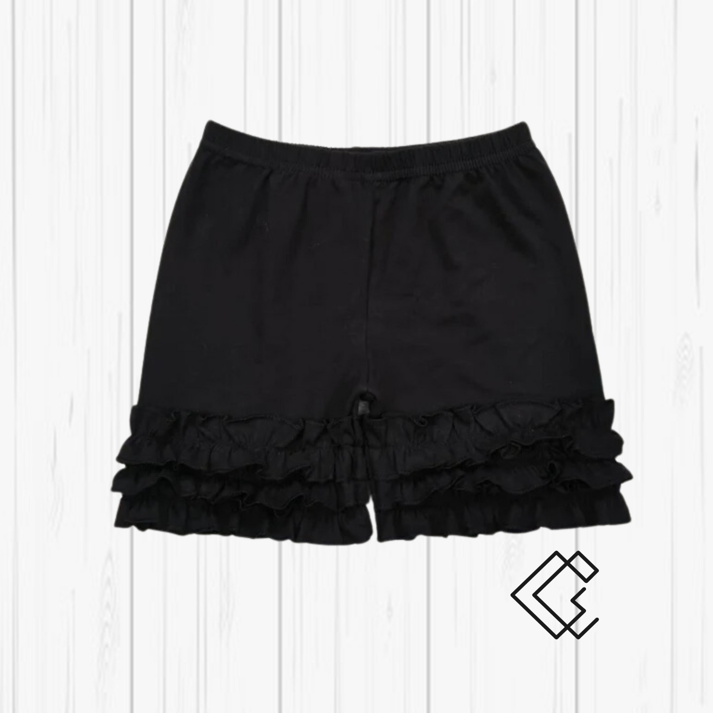 RTS Girls Triple Ruffle Shorts