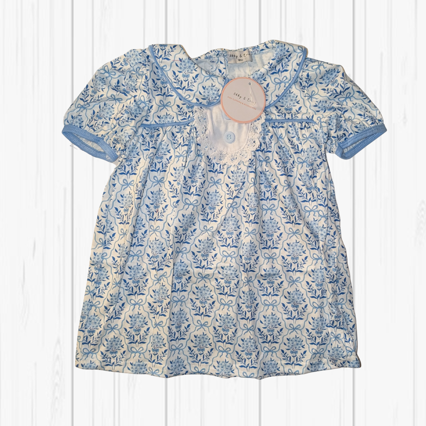 RTS Blue Floral Dress