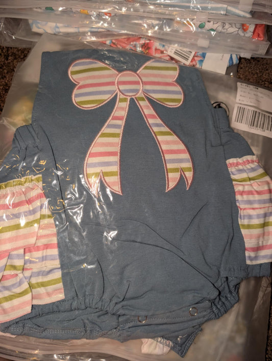 Coquette Applique Bubble -- size 6m