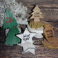 BLANK Christmas wooden ornament; ornaments; Nice wooden Christmas ornaments; Christmas tree, Christmas light, Christmas Star