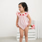 Baby Girls Strawberry Plaid Smocked Romper