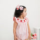 Baby Girls Strawberry Plaid Smocked Romper