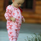 Bow Print Baby Girls Romper