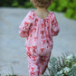 Bow Print Baby Girls Romper
