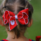 Winter Christmas Santa Hair Clip 4.3inch