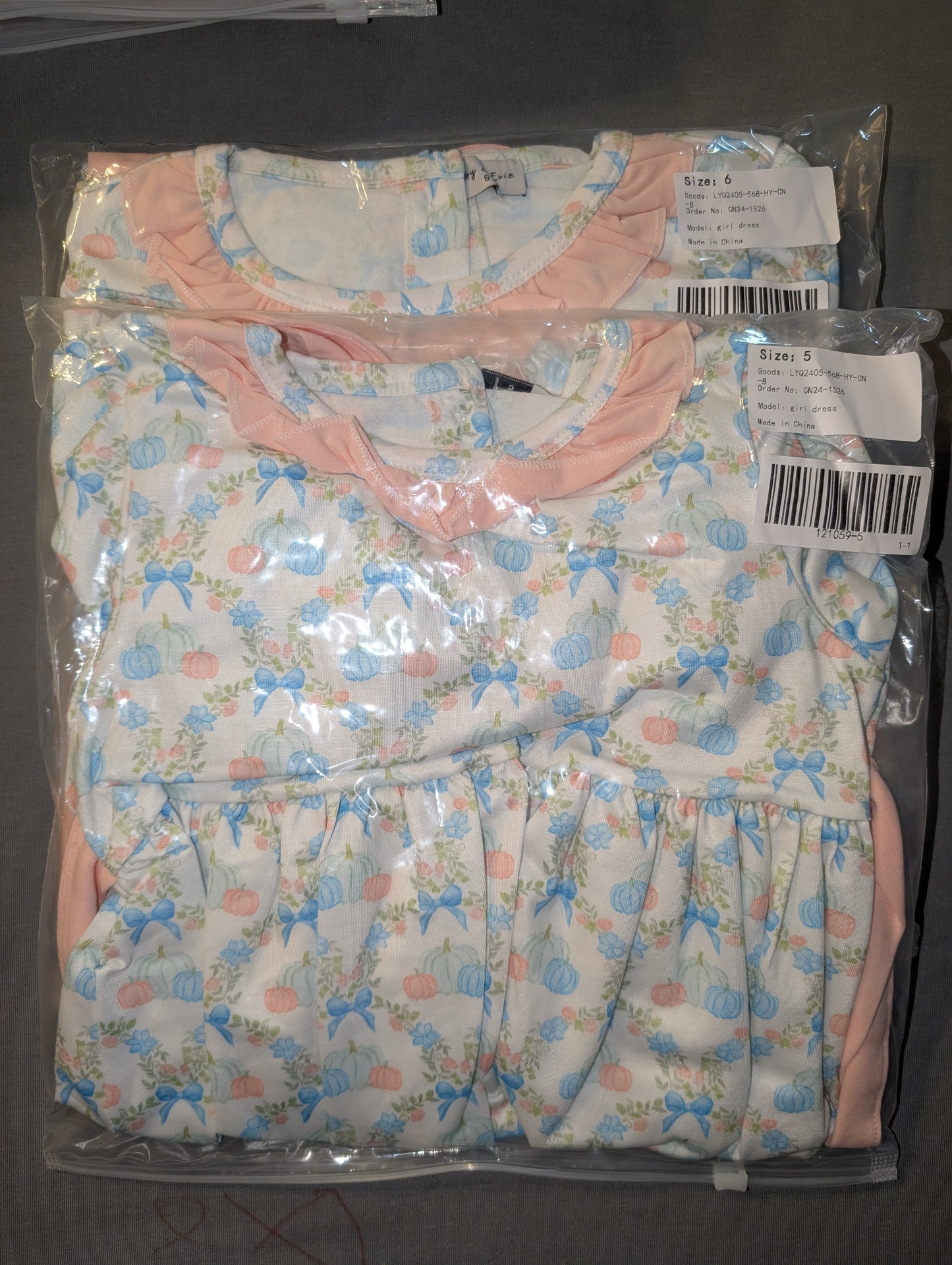 Pink/Blue Pumpkin Dress