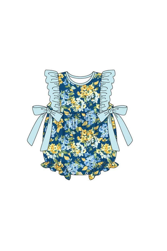 RTS Blue/Green Floral Bubble