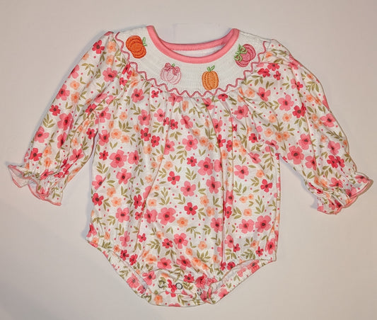 RTS Smocked Floral Pumpkin Sets