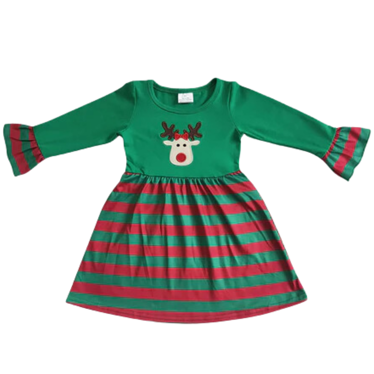 Green Stripe Reindeer Matching Sets