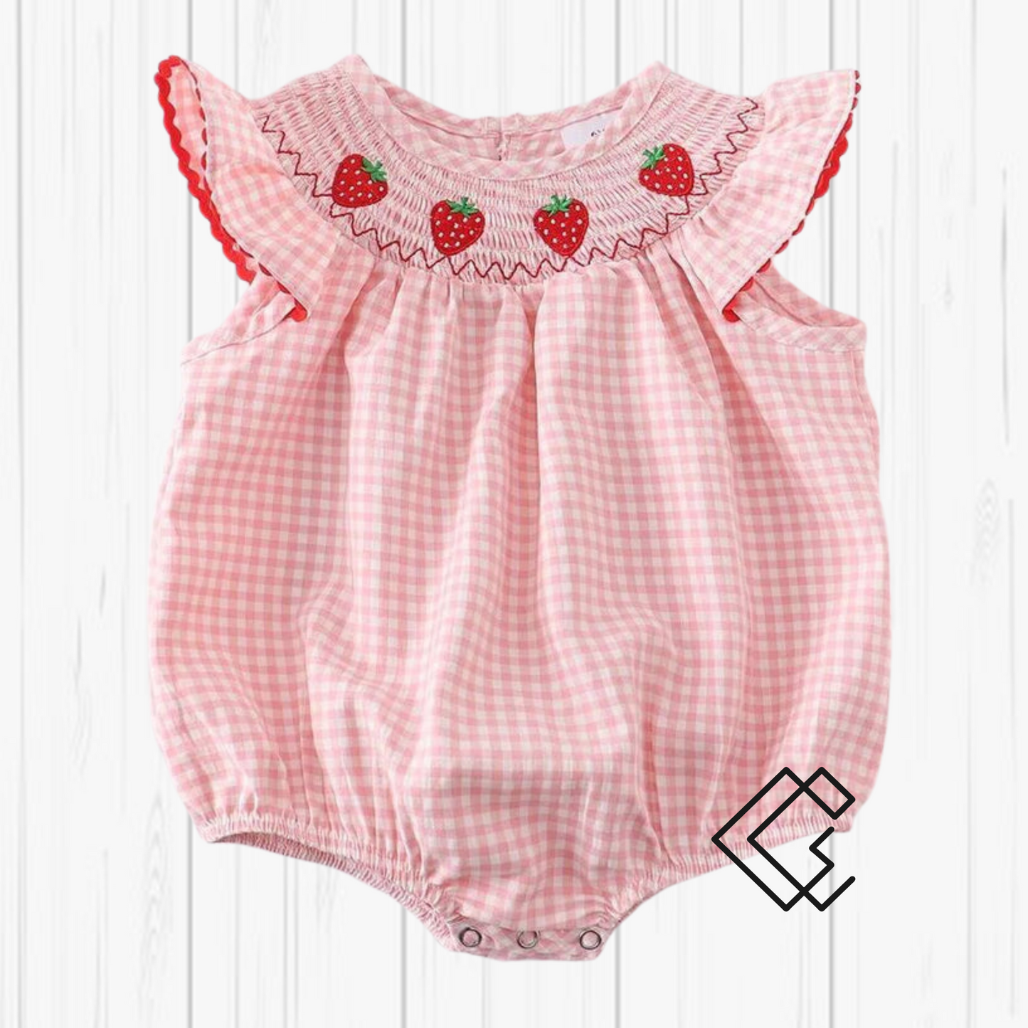 RTS Smocked Strawberry Set 🍓