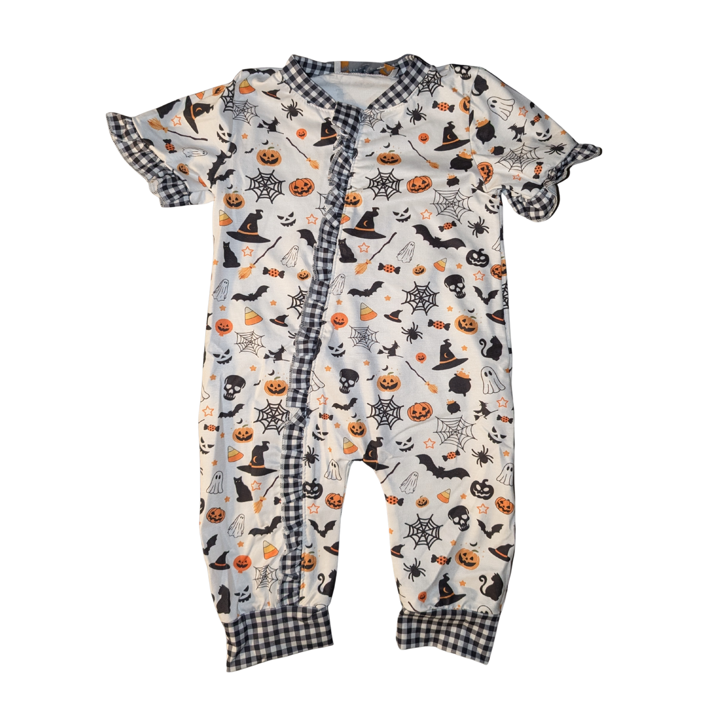 Halloween Ruffle Romper