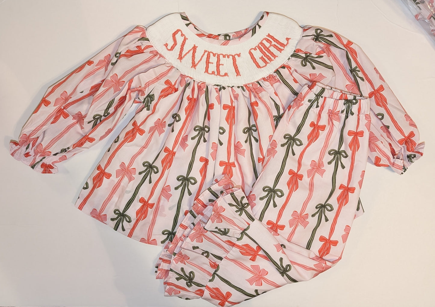 PREORDER Christmas Coquette Handsmocked Sets