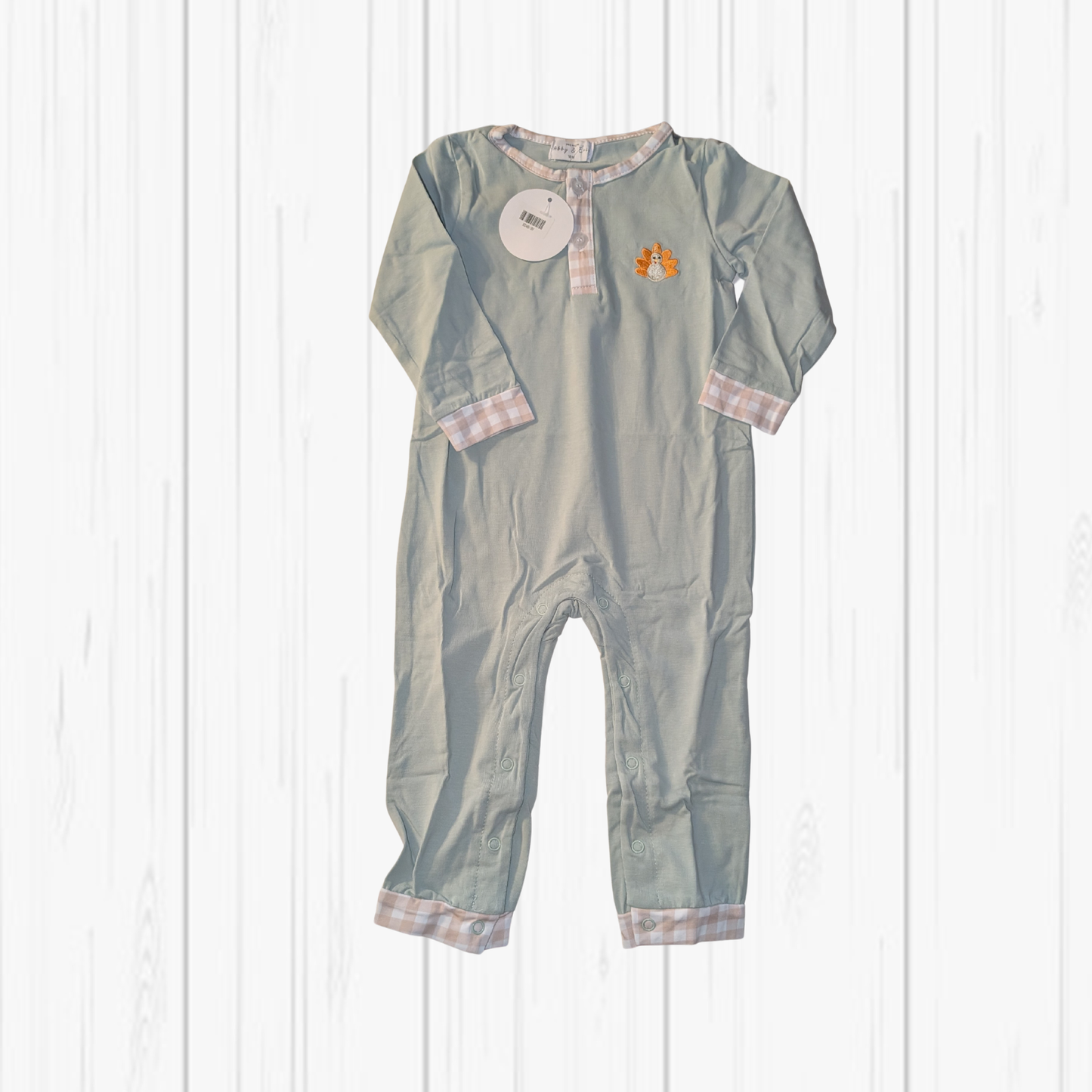 RTS Sage Turkey Romper