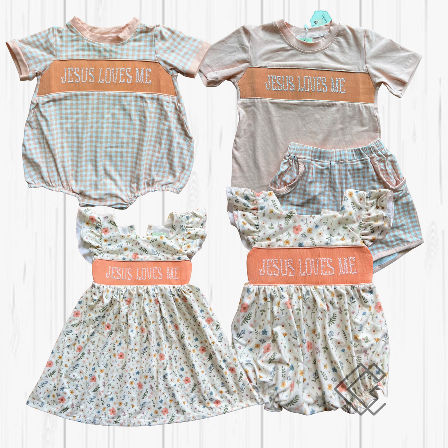 RTS Handsmocked Jesus Loves Me Sets